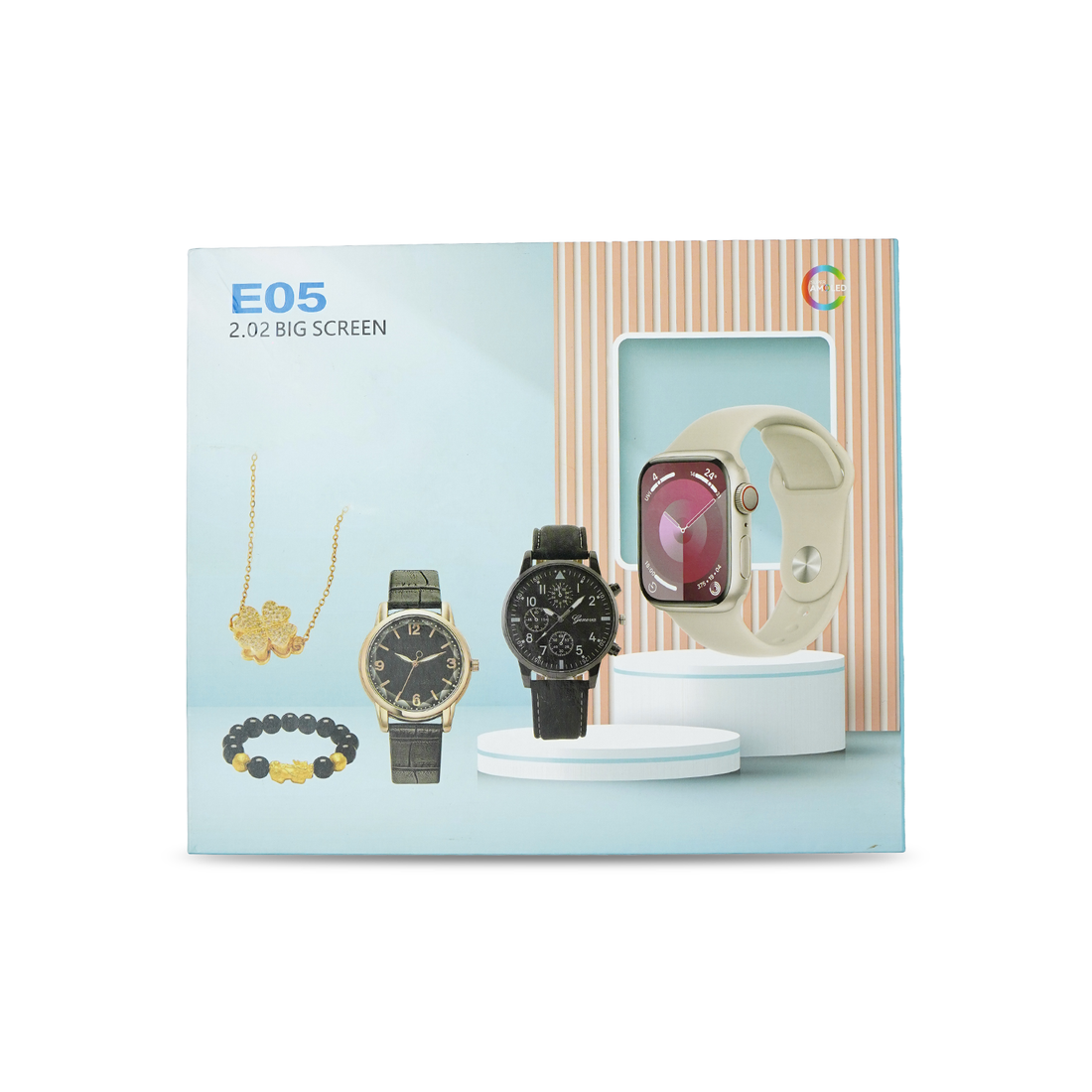 Ultra Premium Couple Watch With Series 9 Smart Watch and Jewelry