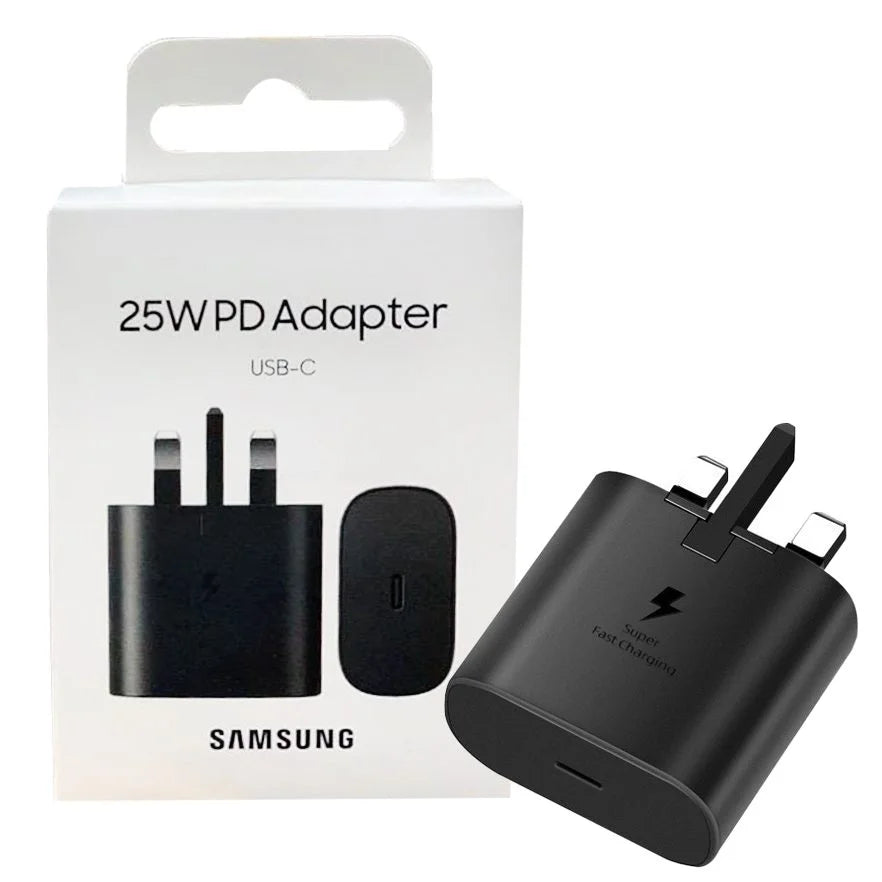 Samsung 25W 2 pin & 3 pin PD Adapter USB-C 🔋Super Fast Charging