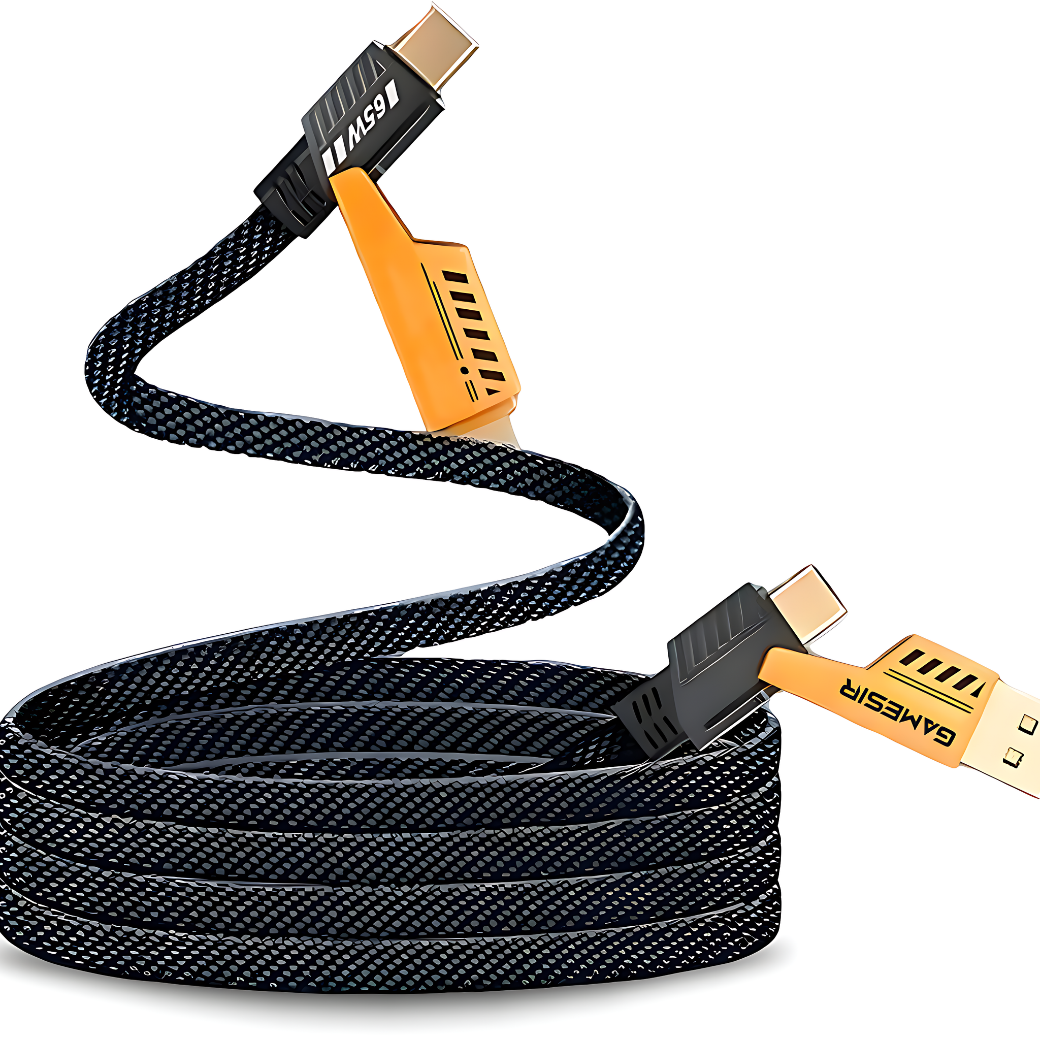 4-in-1 65W USB-A/Type-C to Lightning/Type-C PD Fast Charging Cable